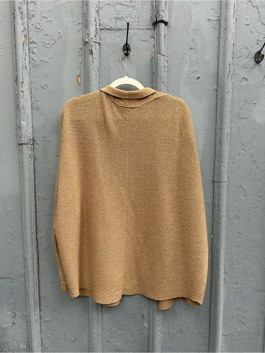 Babaton Camel open front cashmere blend Cardigan, size S