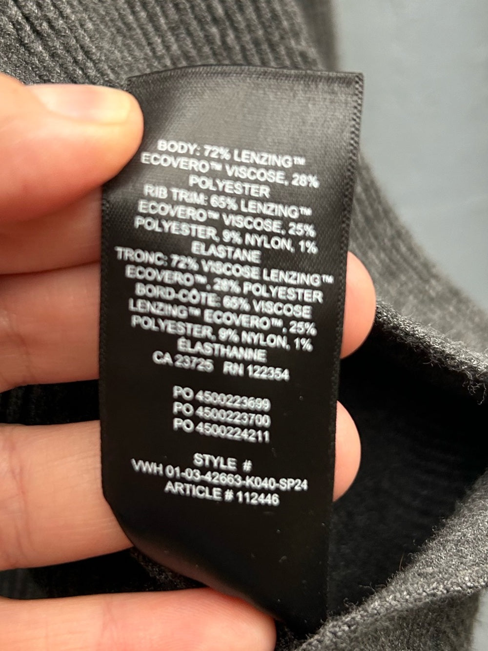 Babaton Grey Decision Shrug, size L