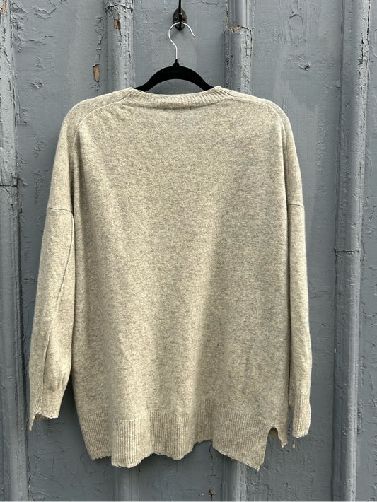 Pas de Calais Wool Cashmere Destroyed Sweater, size 38 (Small, but oversized)
