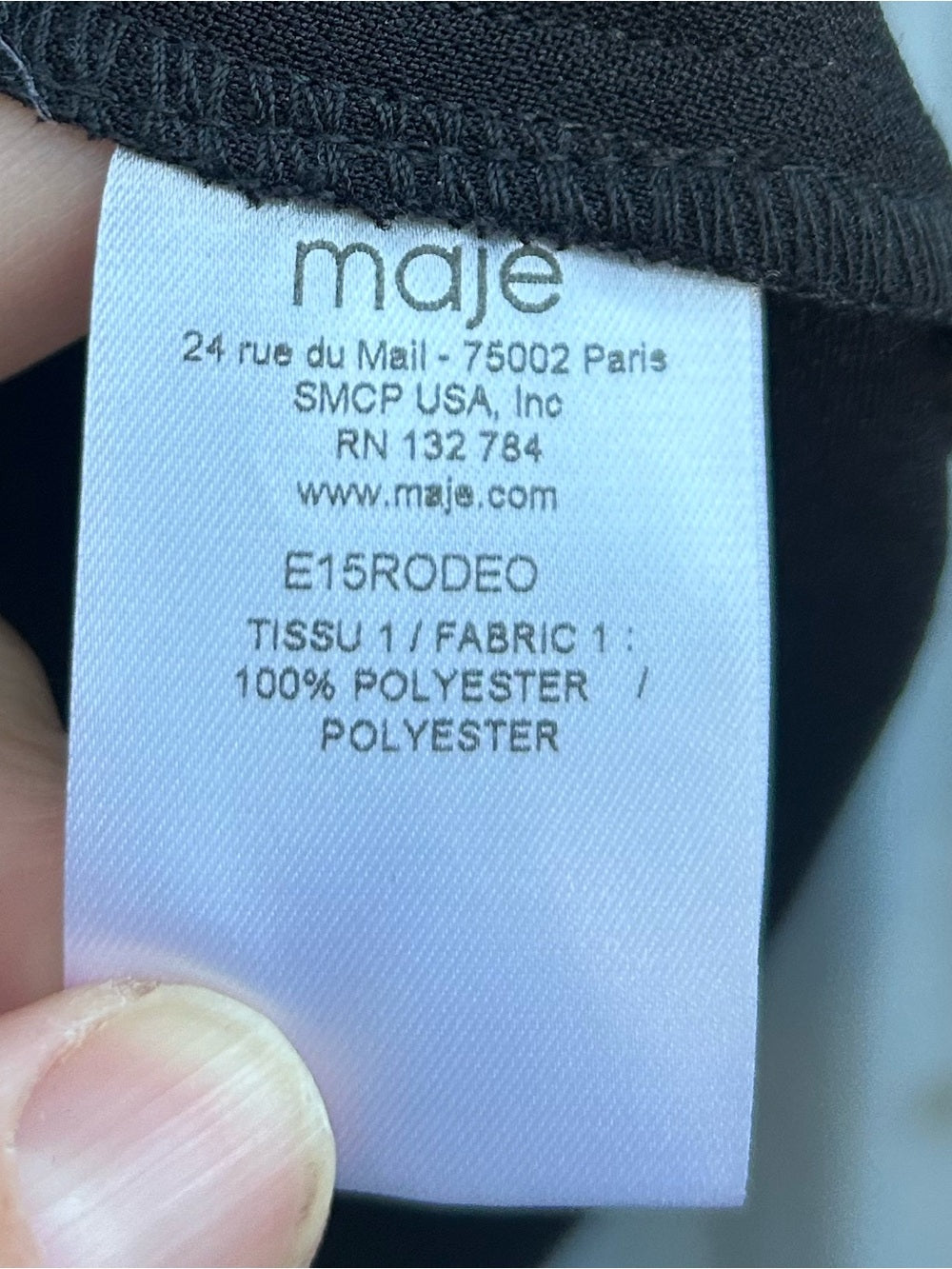 Maje Black fringed Rodeo Dress, BNWT, size “2”,