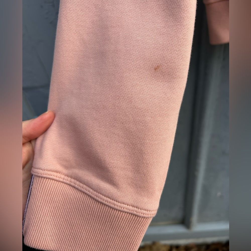 Kit and Ace Dusty Pink Pacific Coast Full Zip Cropped Hoodie, size M