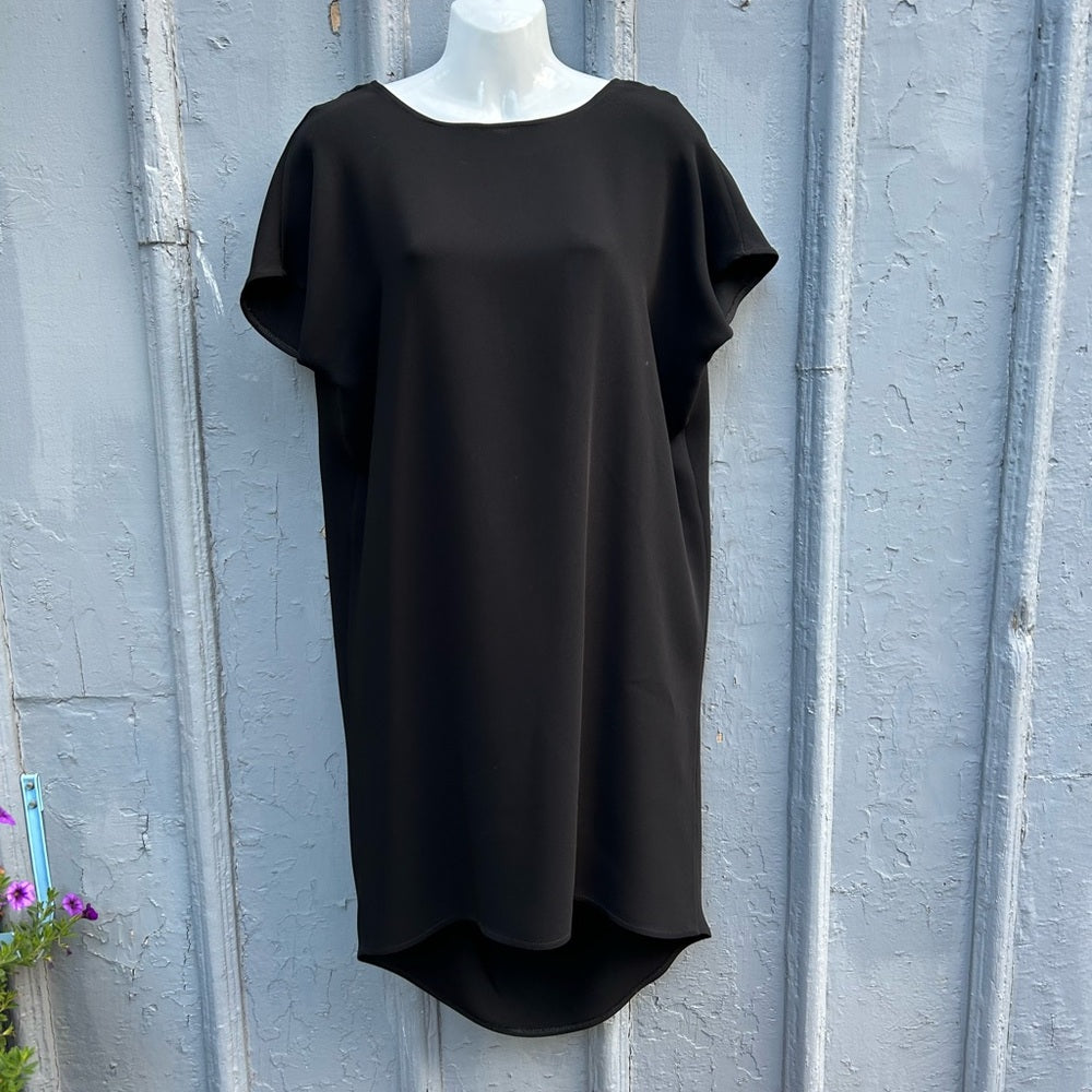 Casa Como Style Black Open Back Tunic Dress, size Large