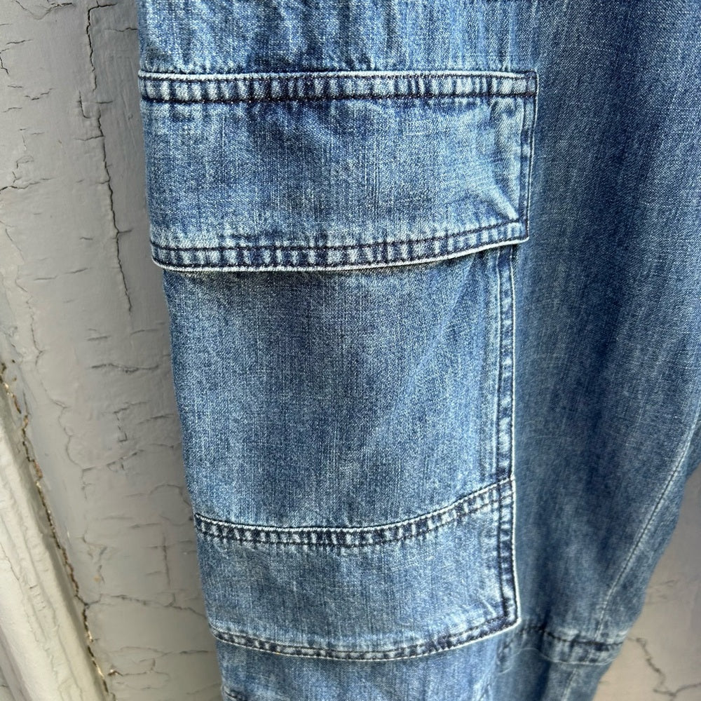 Marant Etoile Ivy denim Cargo Pants, size 36 (M)