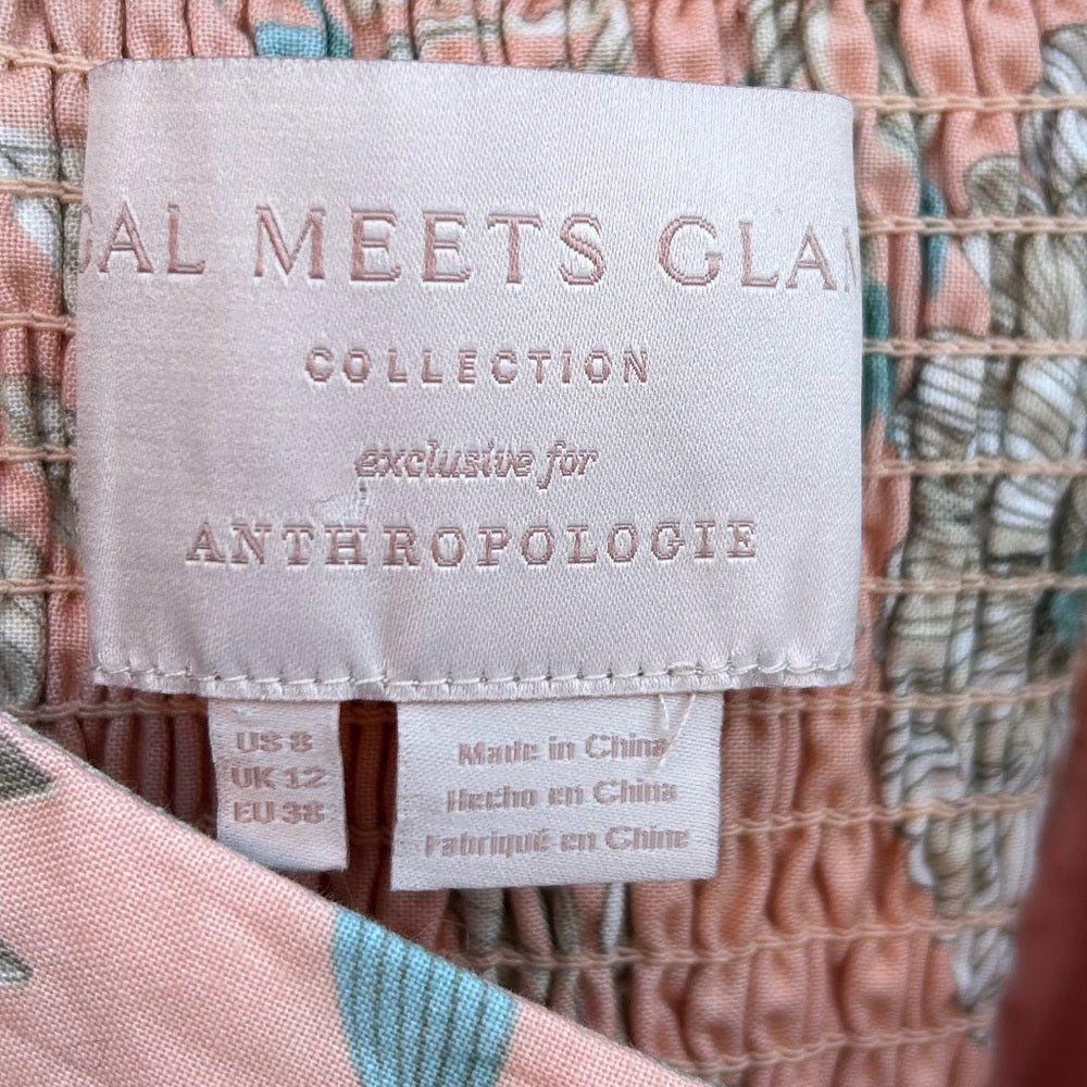 Gal Meets Glam x Anthropologie Makenna floral maxi dress, Size 8