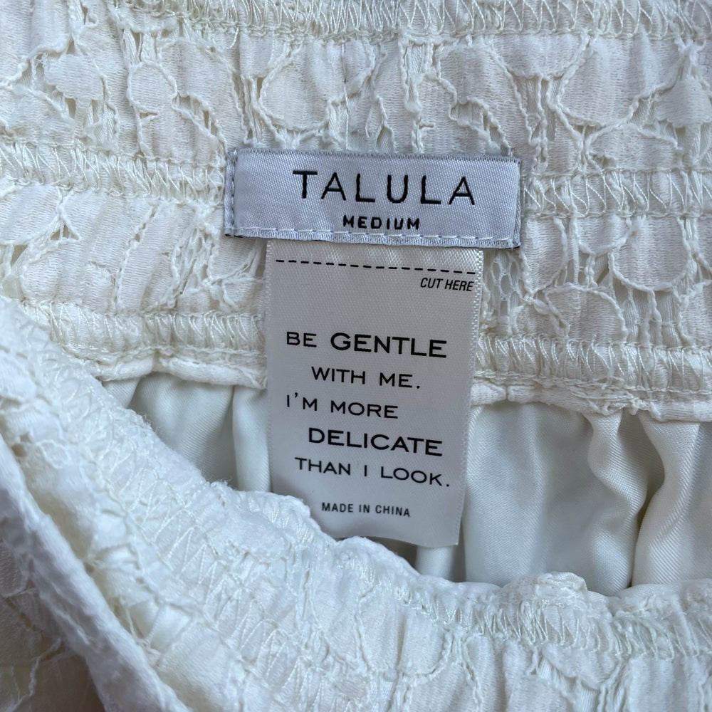 Aritzia Talula Etta Lace Mini Skirt Cream US M