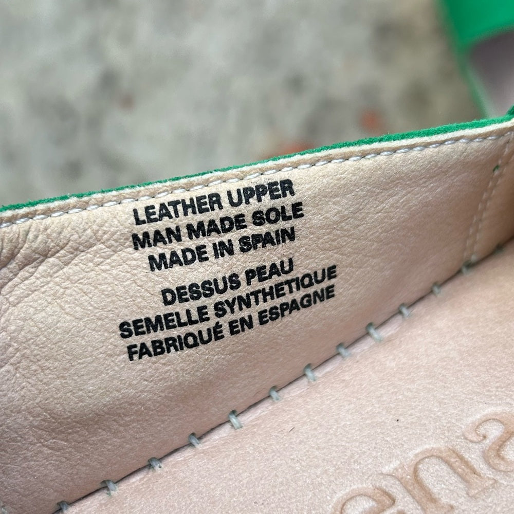 Macarena Suede Espadrille Flats, size 38 (7.5)