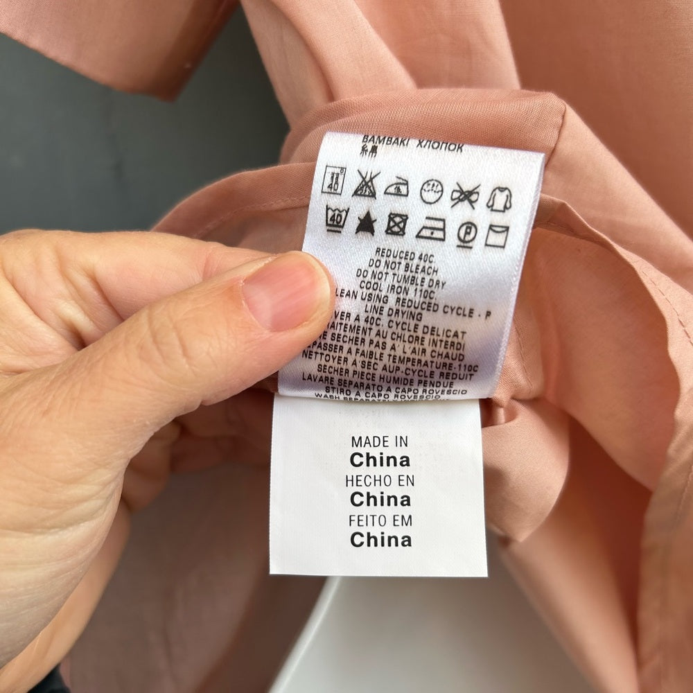 Chloé Pink Button down light Blouse, size 6