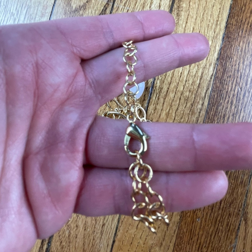 J Crew Gold and jeweled necklace