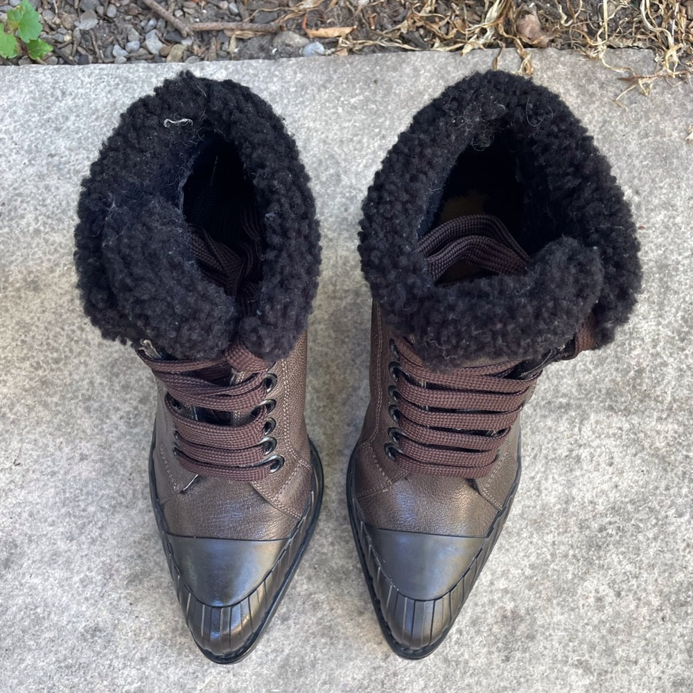 Chloe Rylee shearling Ankle boots, size 36