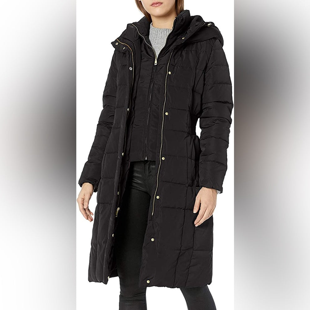 Cole haan bib insert sale down & feather fill coat