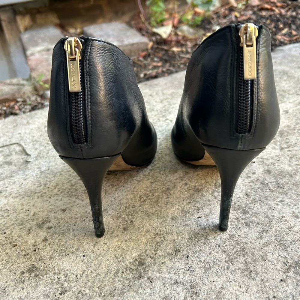Jimmy Choo Mendez Heeled Bootie, size 37.5