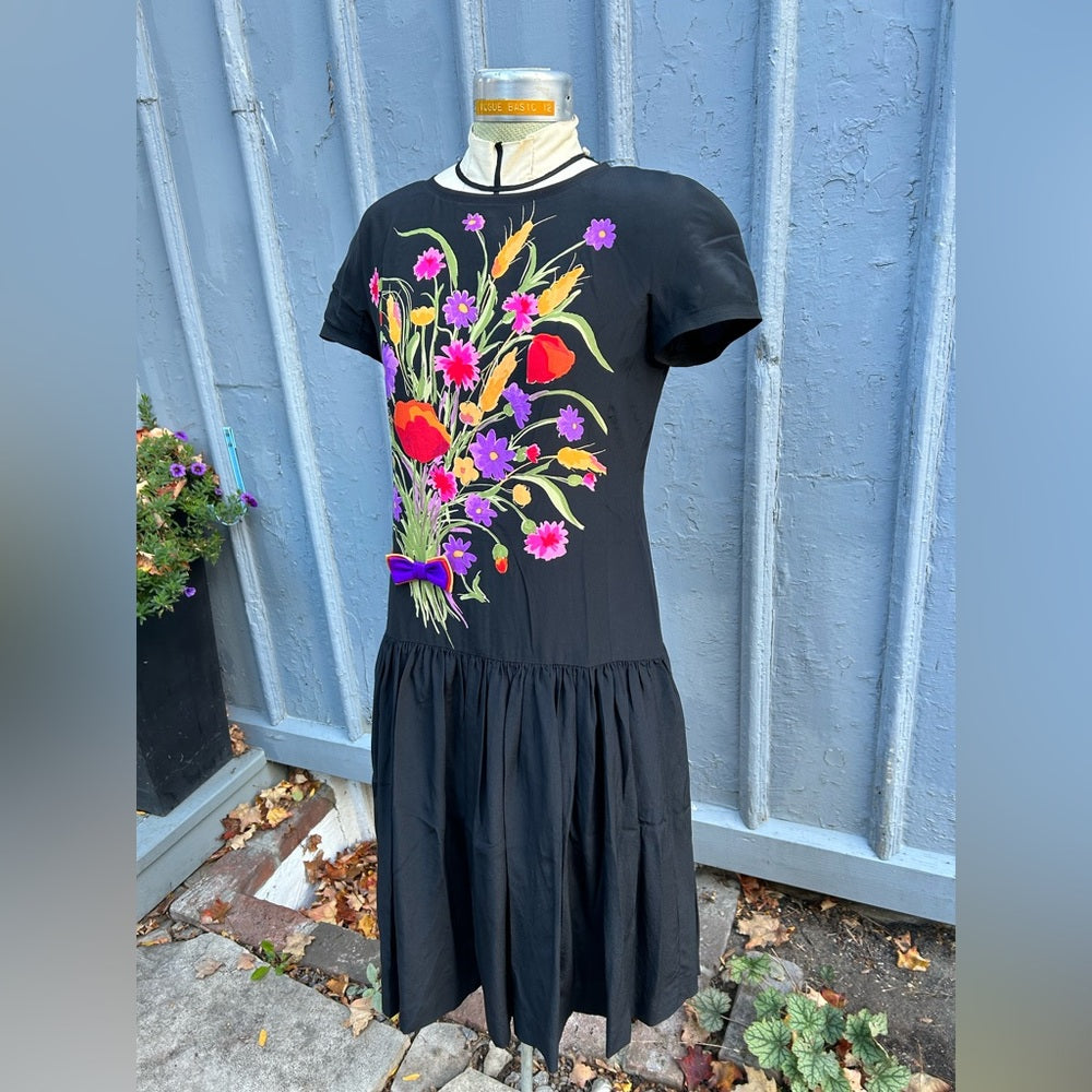 Alan Cherry Vintage 80’s Silk Dress & Jacket, size 8