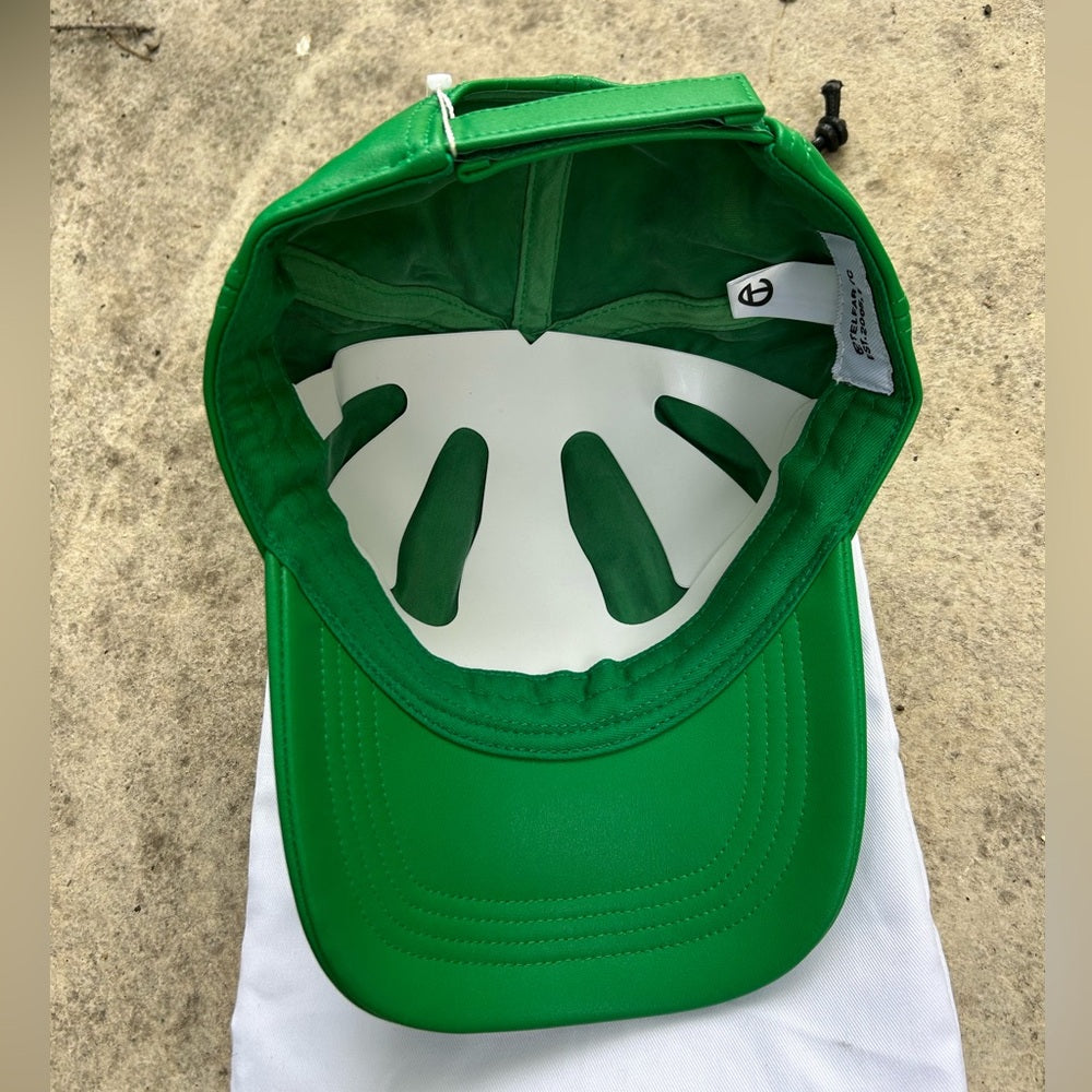 BNWT Telfar Vegan Logo Embossed Hat, Green