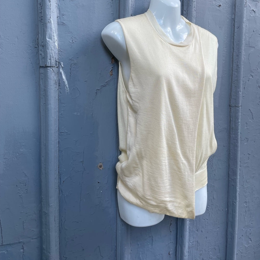 Celine Sleeveless Silk, Wool, Cashmere knit Sweater, size XS