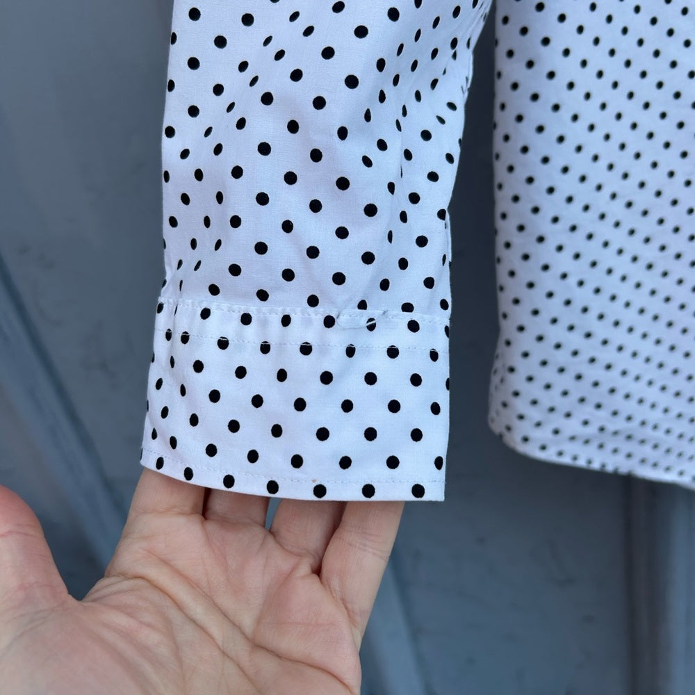 Lauren Ralph Lauren Polka Dot Button-down, Size M