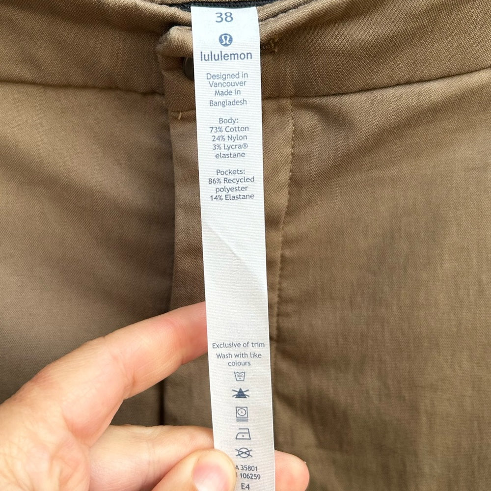 Lululemon Commission Pant Classic, size 38