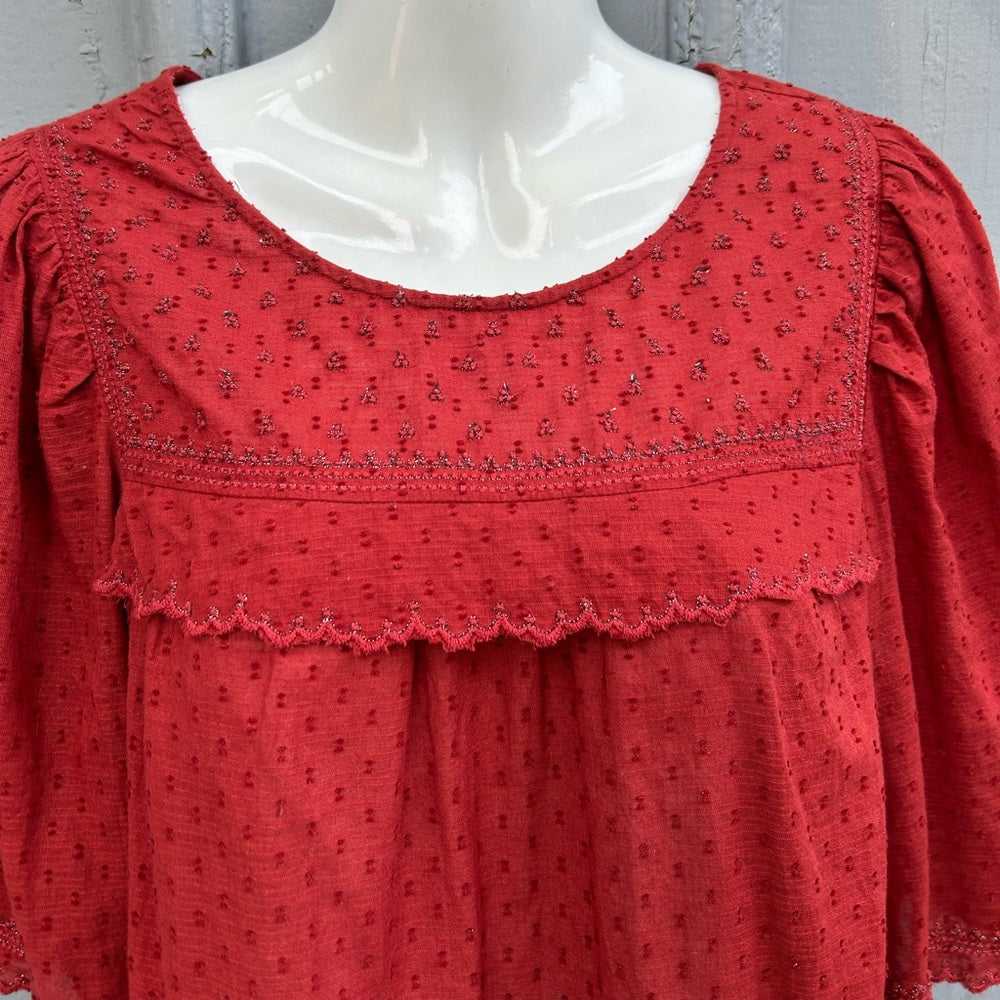 Velvet Raina Cotton Blouse, Size XS