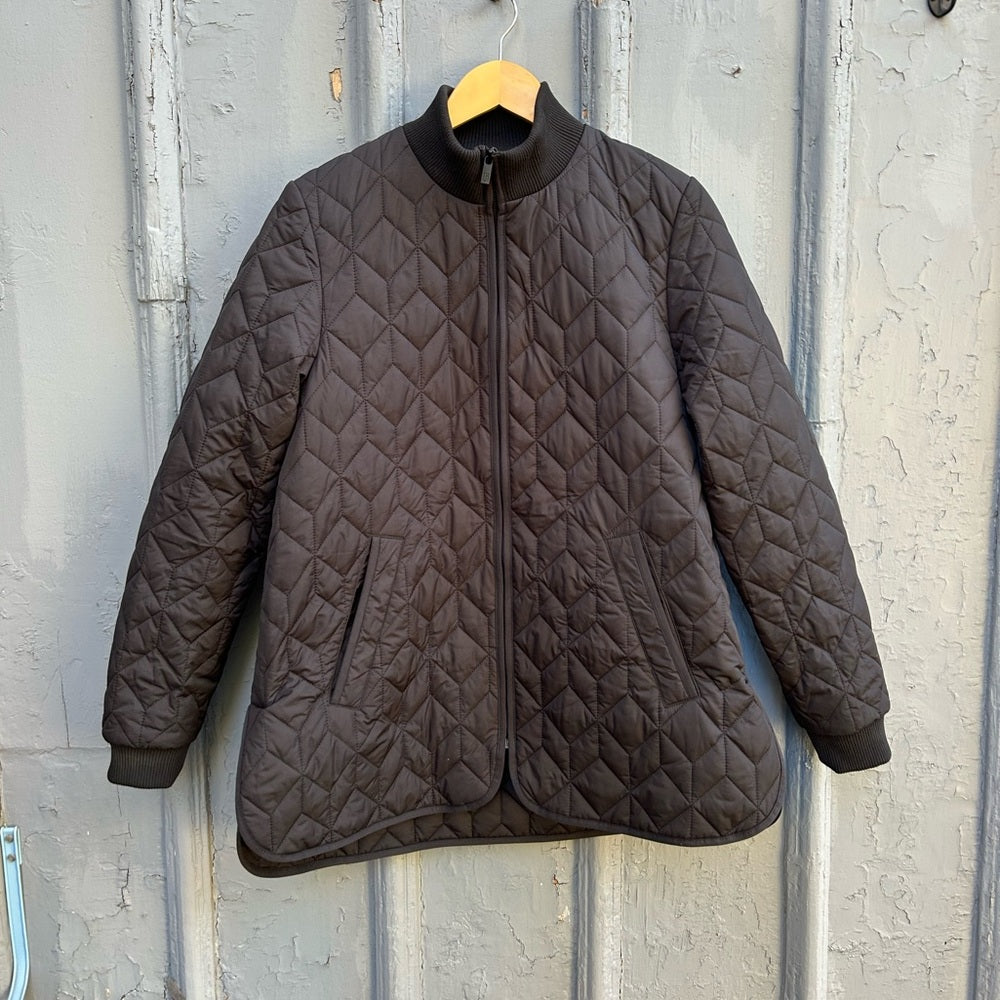 Ilse Jacobsen Short quilted A-shaped coat, size 8
