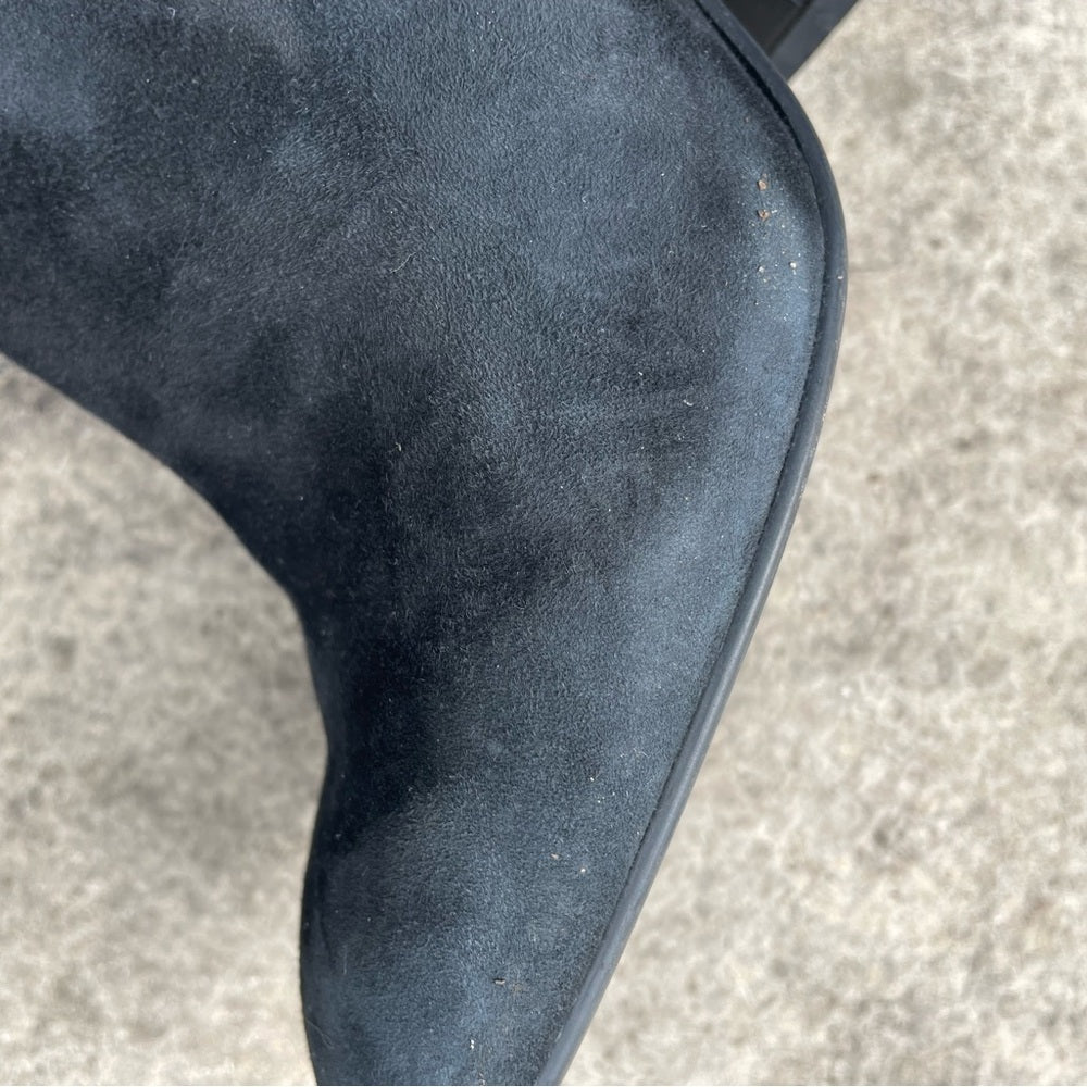 See By Chloé Black Suede Leather Ankle Boots, Size 37