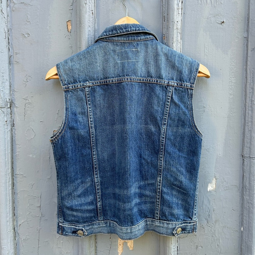 Rag and Bone Burney Denim Vest, Small