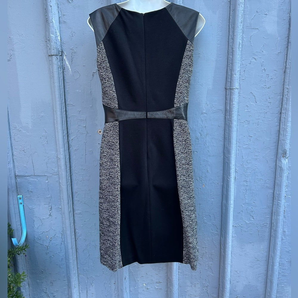 Rebecca Taylor Caitlyn Tweed & Twill Shift Dress , size 8
