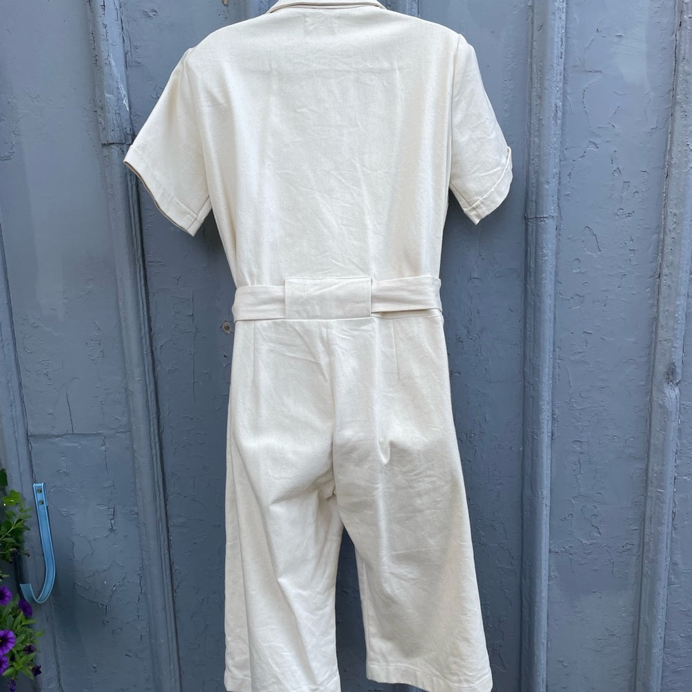 BodyBag by Jude Cream Shortalls, size M