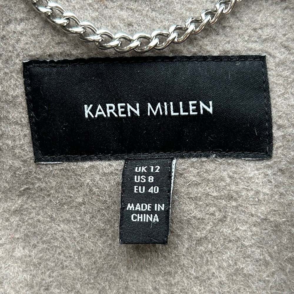 Karen Millen Wool Overcoat, size 8