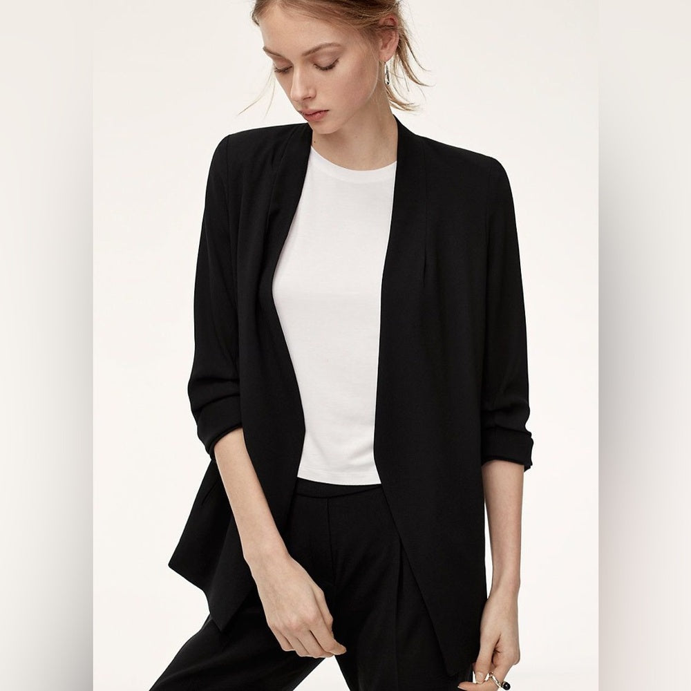 Babaton Black Power Hip Blazer, size 0