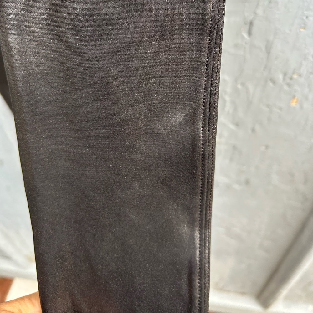 SPANX faux-leather leggings, Size XS