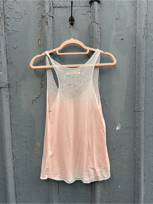 Spiritual Gangster Hamsa Pink Tank, size S