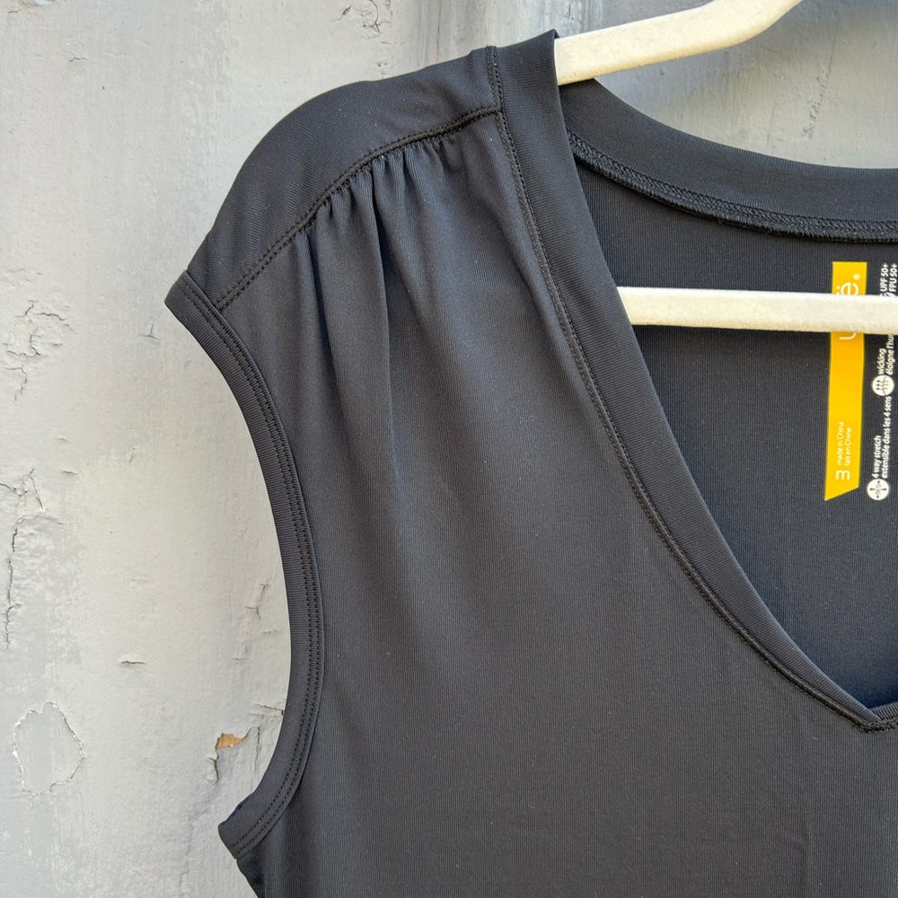 Lole Black V Neck Shift dress, size M