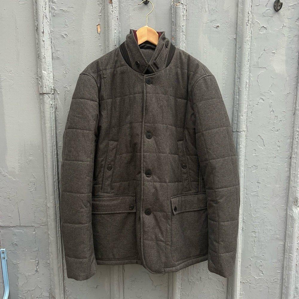 Ted Baker Grey Jaycie Padded Jacket, size Ted 6 (XXL)