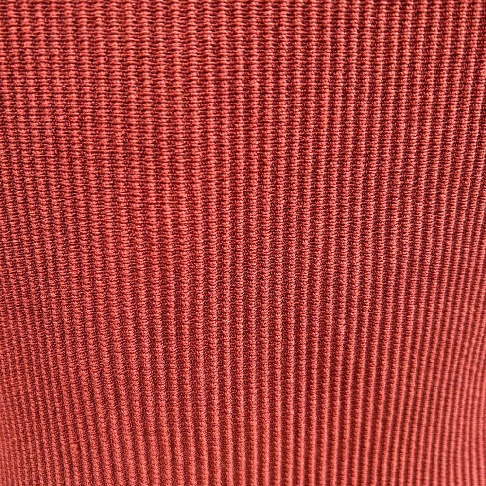 Babaton Rust Red Sculpt Knit Squareneck Tank, size Large