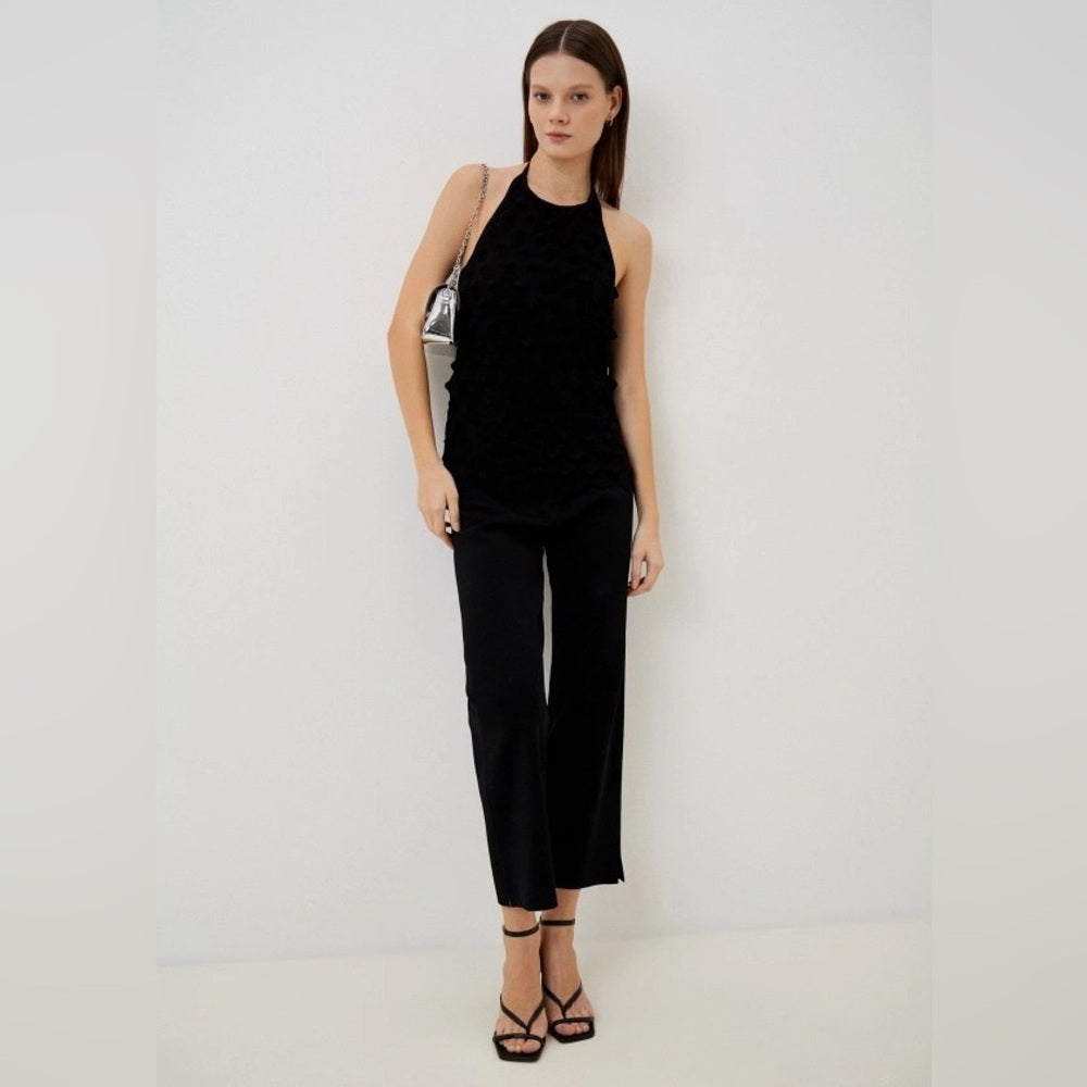 Adolpho Dominguez Black Knit Tank, BNWT, Large