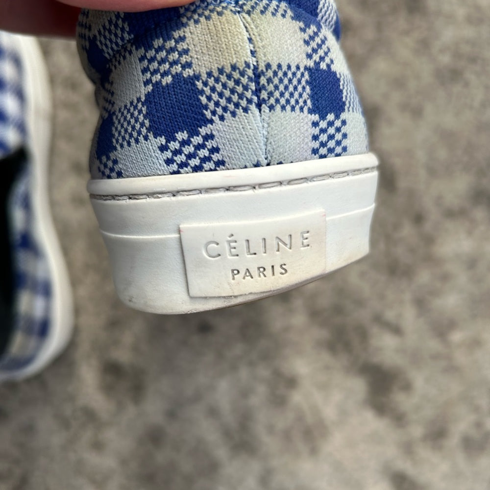 Celine Slip On Checked Shoes, size 37