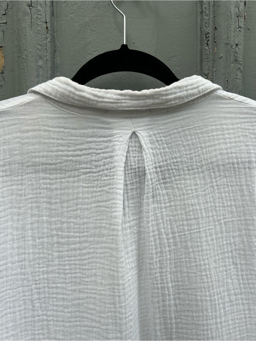 4our Dreamers textured cotton gauze blouse, size 1X