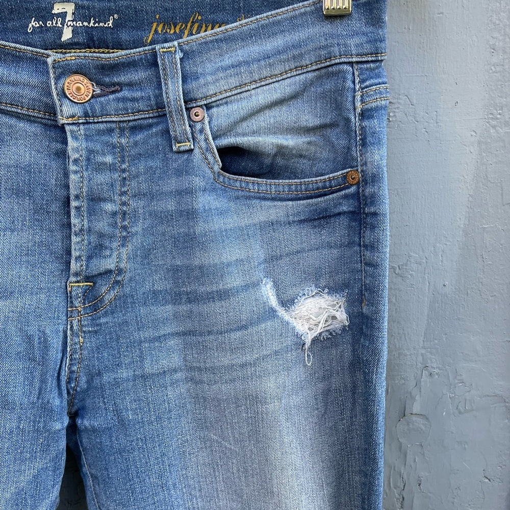 7 For Mankind Josefina skinny boyfriend Jeans Sz 27