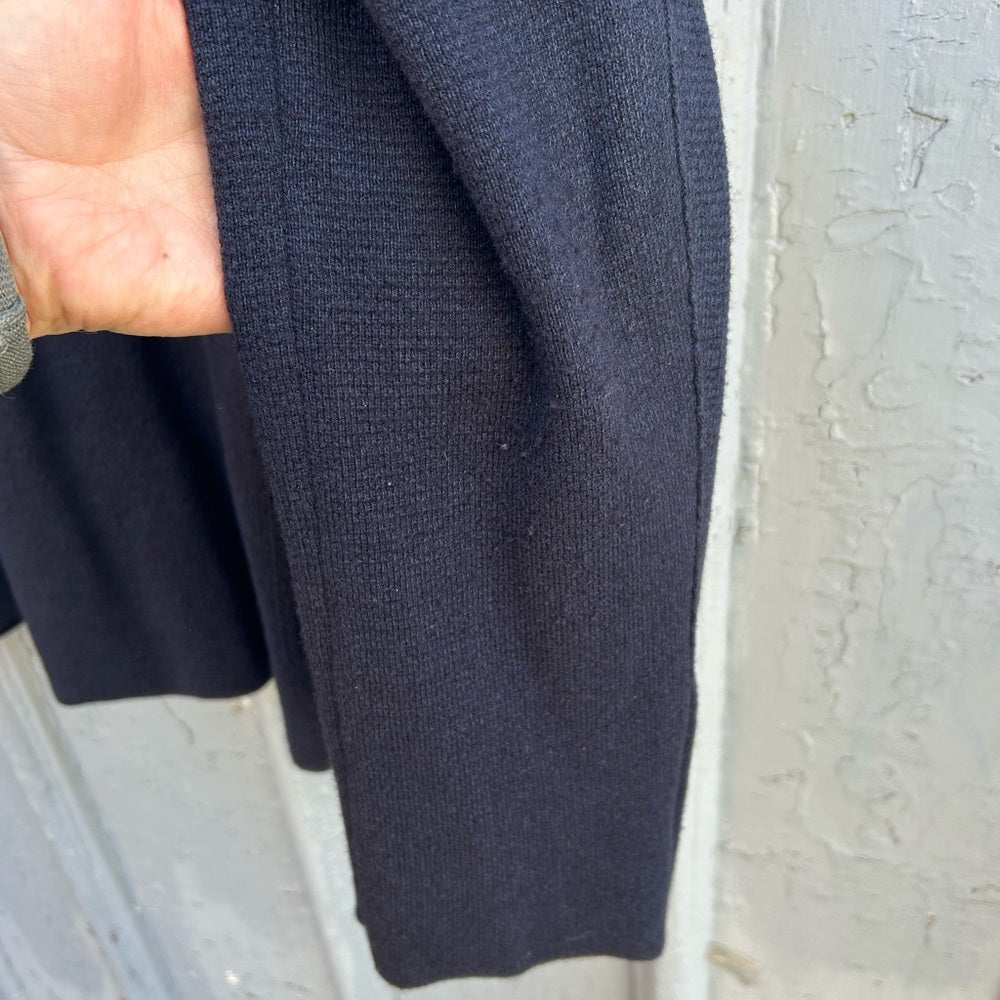Ermenegildo Zenga Navy Cashmere Cotton Cardigan Blazer, size L/52