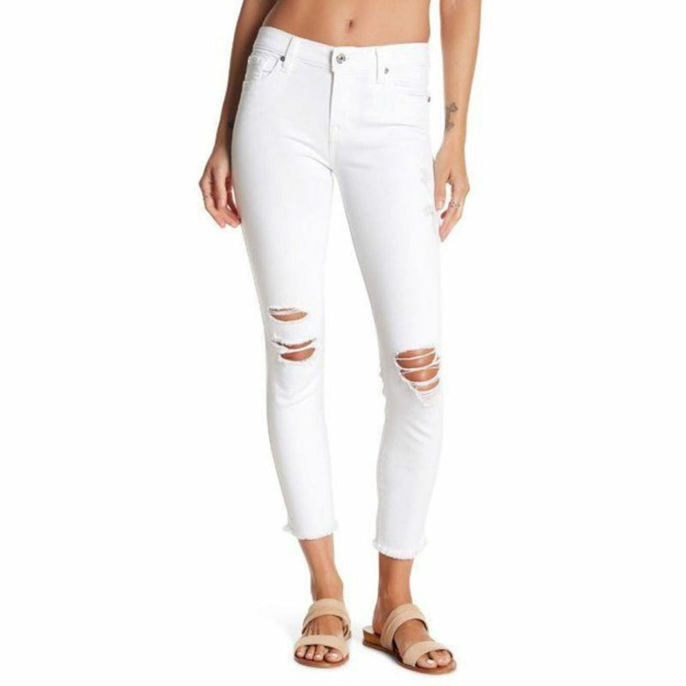 7 for all Mankind high waist ankle Gwenevere skinny jeans, size 25