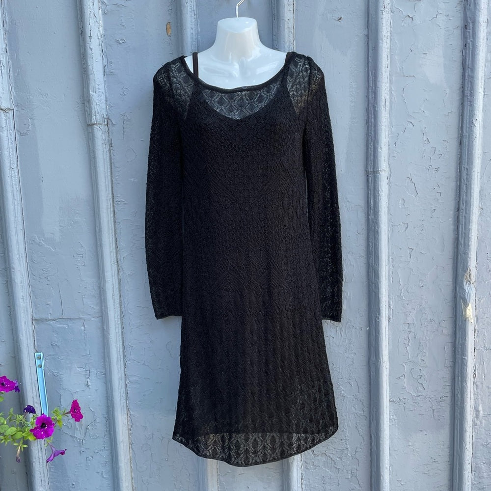 Missoni black knit shift dress, size 40 (Size US 4)