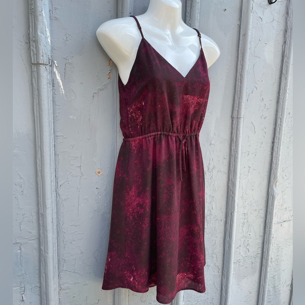 Babaton Burgundy Casmir Dress, size xs