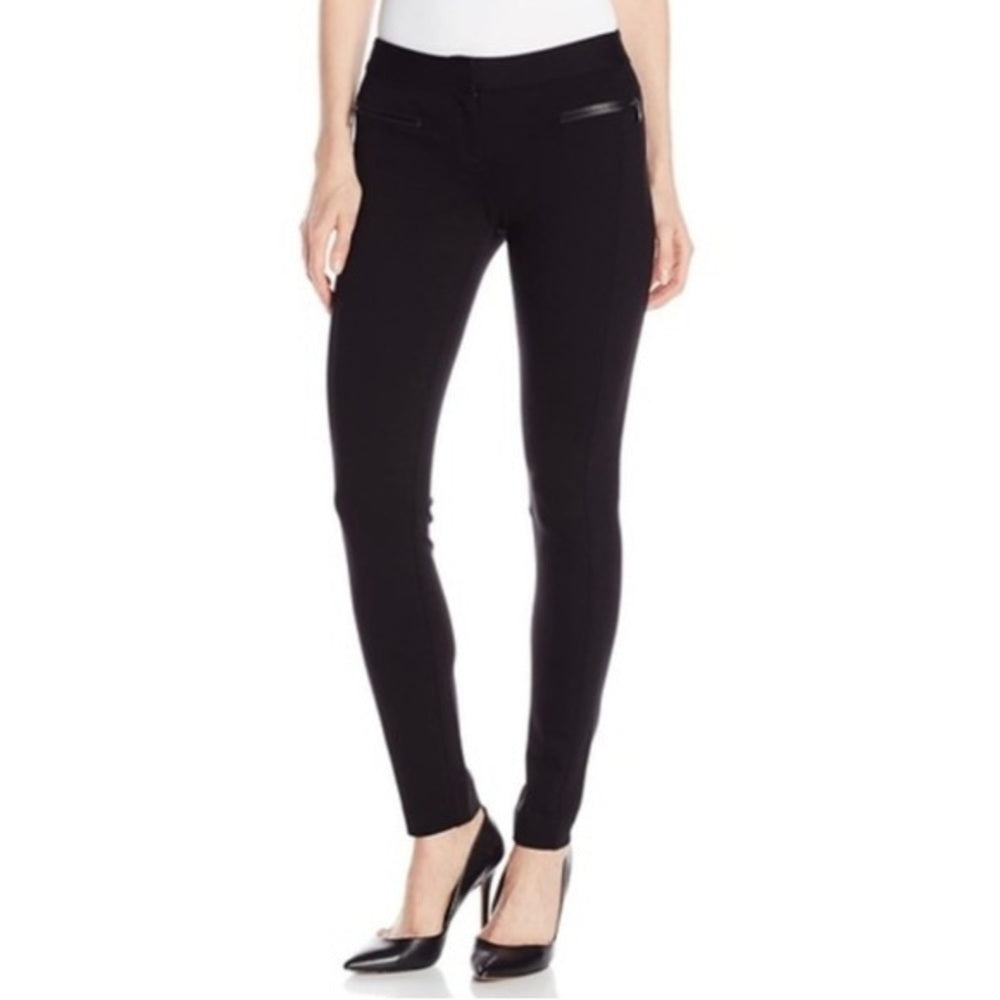 Paige Black Staight Leg Los Feliz Ankle Pant, size 32