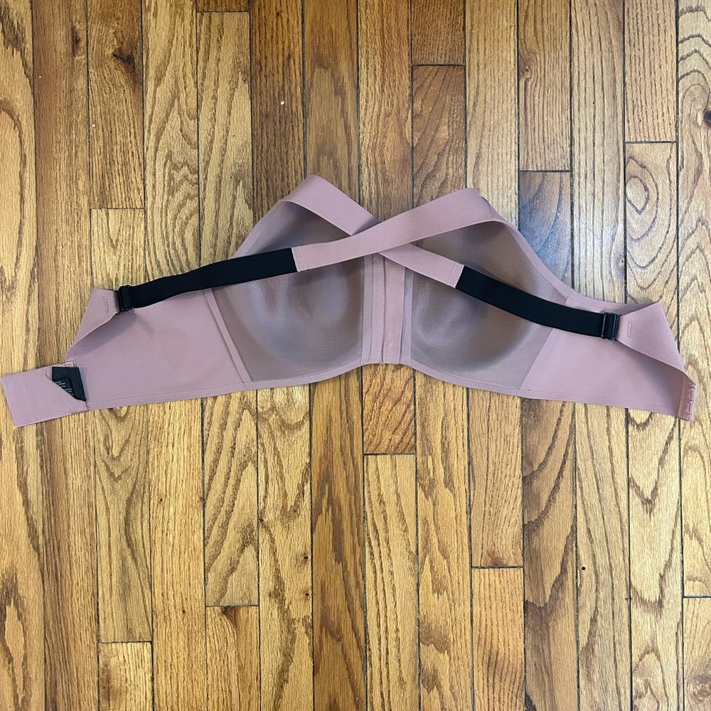 Knix Catalyst Zip Front Pink Bra, size 6