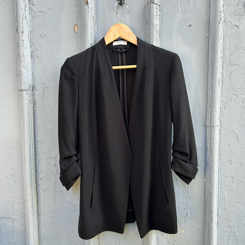 Babaton Black Power Hip Blazer, size 0