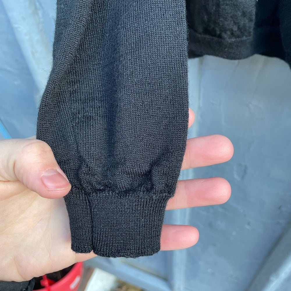 Louis Vuitton Uniformes black wool sweater XS