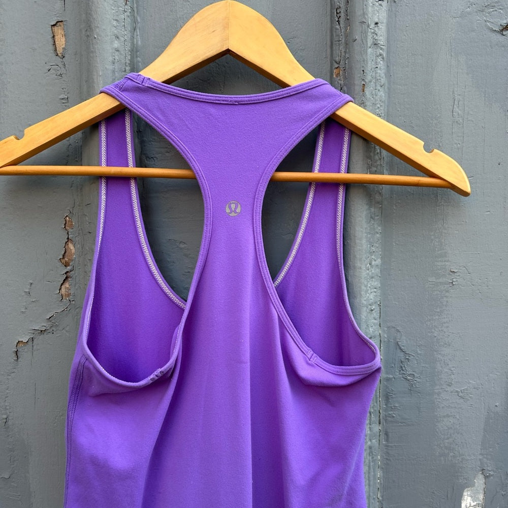 Lululemon Purple Cool Racerback Tank, Size 4
