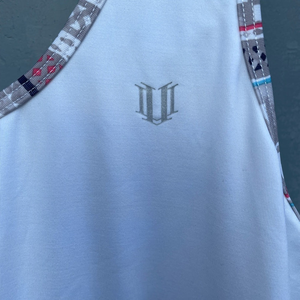 EleVen Women's Ikat Volley Dress white tennis sz XL