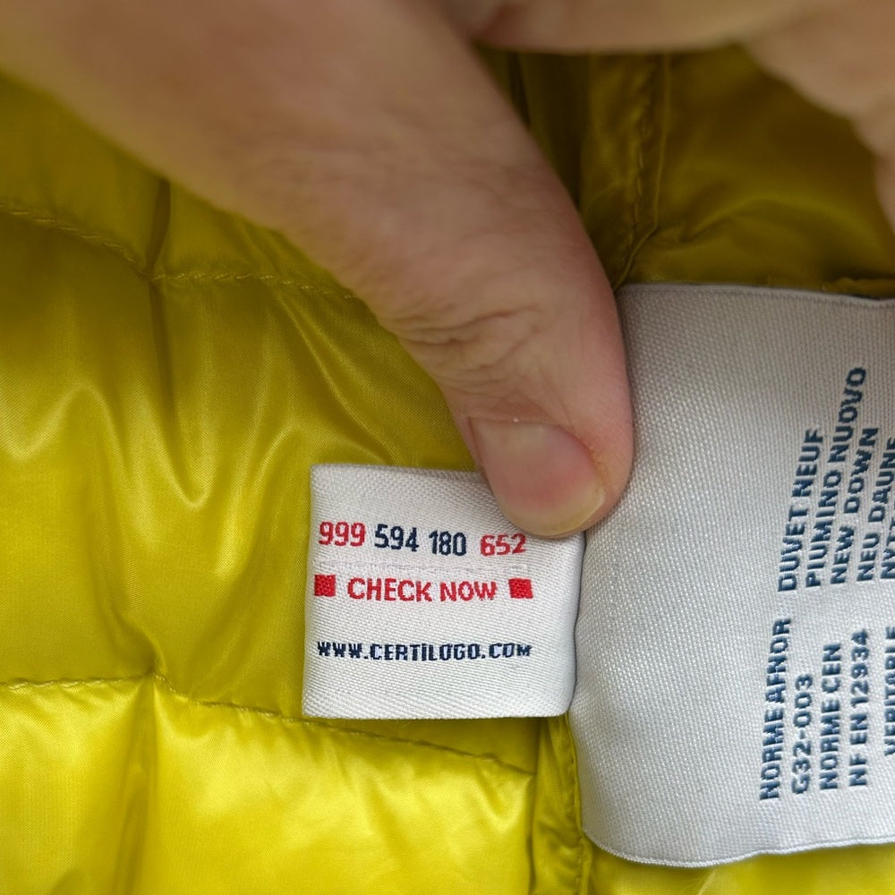 Moncler Citrine Kids Down Vest, size 12