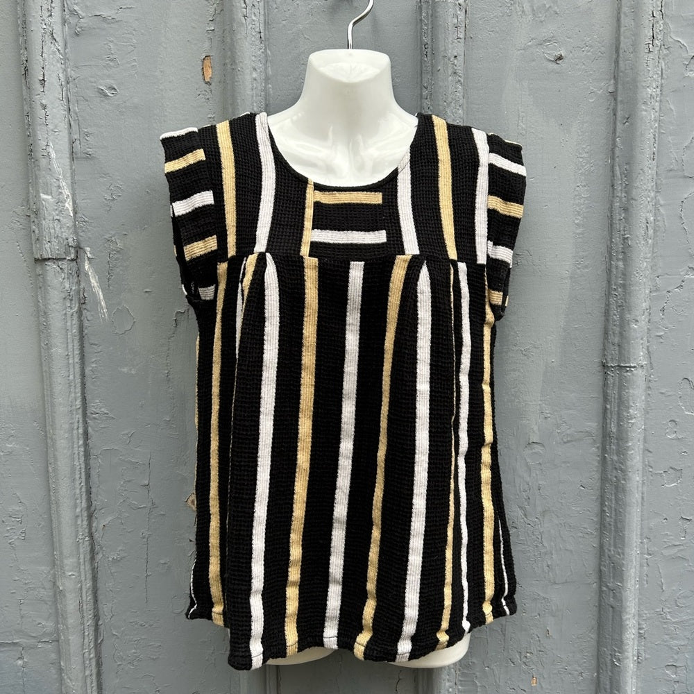 Ace & Jig Striped Cotton Paz Blouse Top, Small
