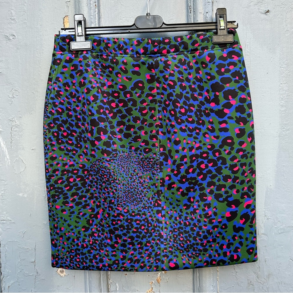 Marc Cain Sport Animal Print Mini Skirt, size N2 (US6)